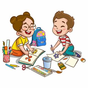 色を混ぜる: 子供たちに楽しく学べる色の混ぜ方
