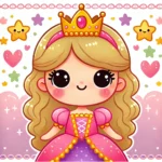 プリンセス 塗り絵