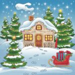 クリスマス 塗り絵