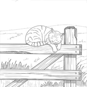 無料-プシーン-ネコ-ぬりえ