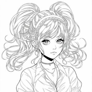 ぬりえ 女の子 新しい