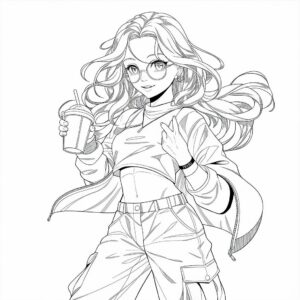 ぬりえ 女の子 プリント