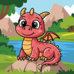 ドラゴン イラスト 塗り絵