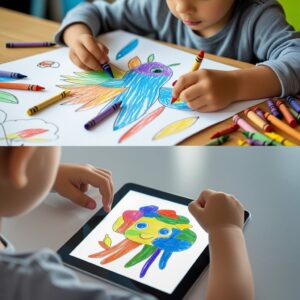 紙とデジタル、どちらのぬりえが子どもに最適？