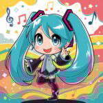 初音ミク 塗り絵