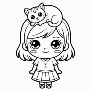 nurie kawaii chiisana iro