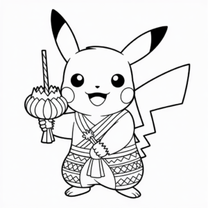 pikachuu nurie minna tanoshimu