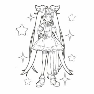 キュアスカイ 塗り絵 ダウンロード