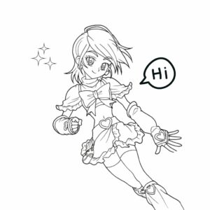 キュアブラック ぬりえ PDF