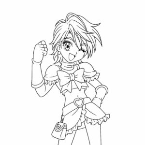 キュアブラック ぬりえ プリント