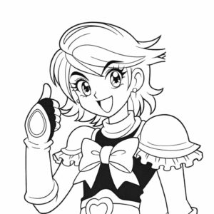 キュアブラック 塗り絵 プリント