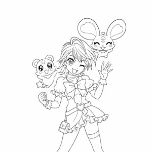 キュアブラック 塗り絵 印刷用