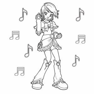 キュアブラック 塗り絵 無料