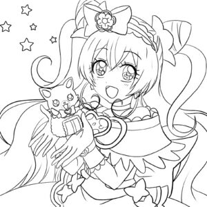 キュアプレシャス 塗り絵 PDF