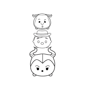 ツムツム 塗り絵 子供 人気