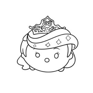 ツムツム 塗り絵 子供向け