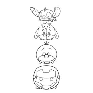 ツムツム 塗り絵 無料 子供向け