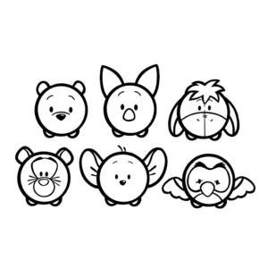 無料で楽しめる ツムツム 塗り絵