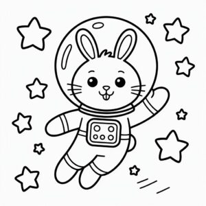 usagi nurie kantan de kirei