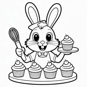 usagi nurie kawaii dezain