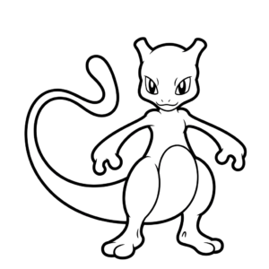ポケモン 塗り絵 無料 ミュウツー