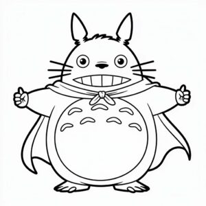 totoro nurie kawaii dezain